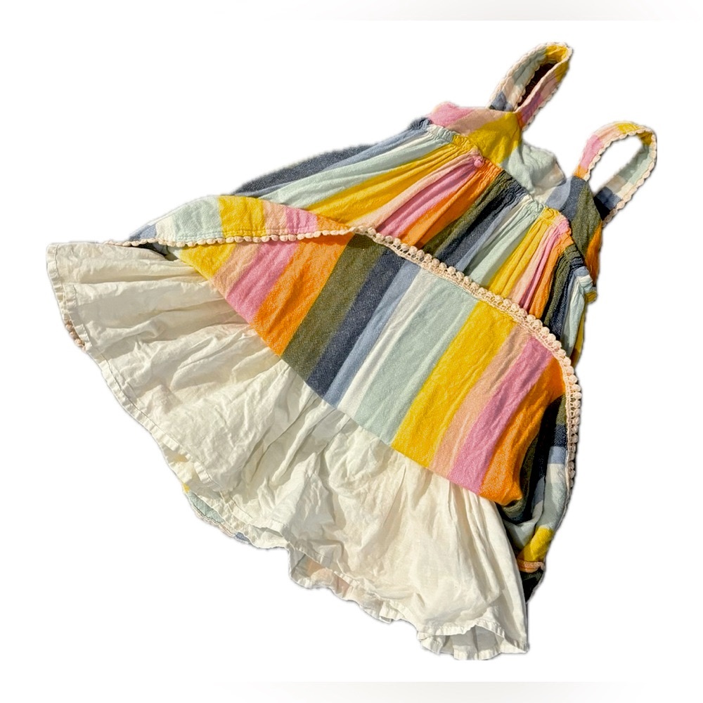Tahari Girl’s 3T Rainbow Stripe Dress with Slip – Excellent Condition - Picture 3 of 4